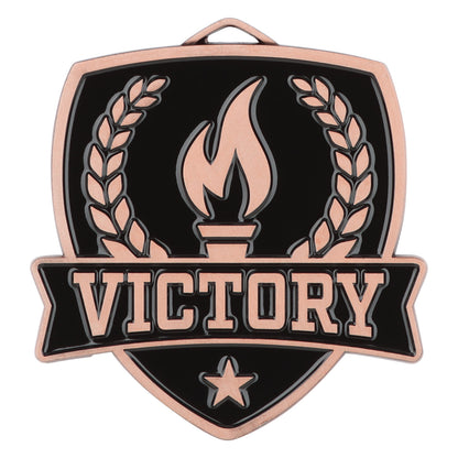 Shield Victory Medal 2.5" / Bronze (Copper Tone)
