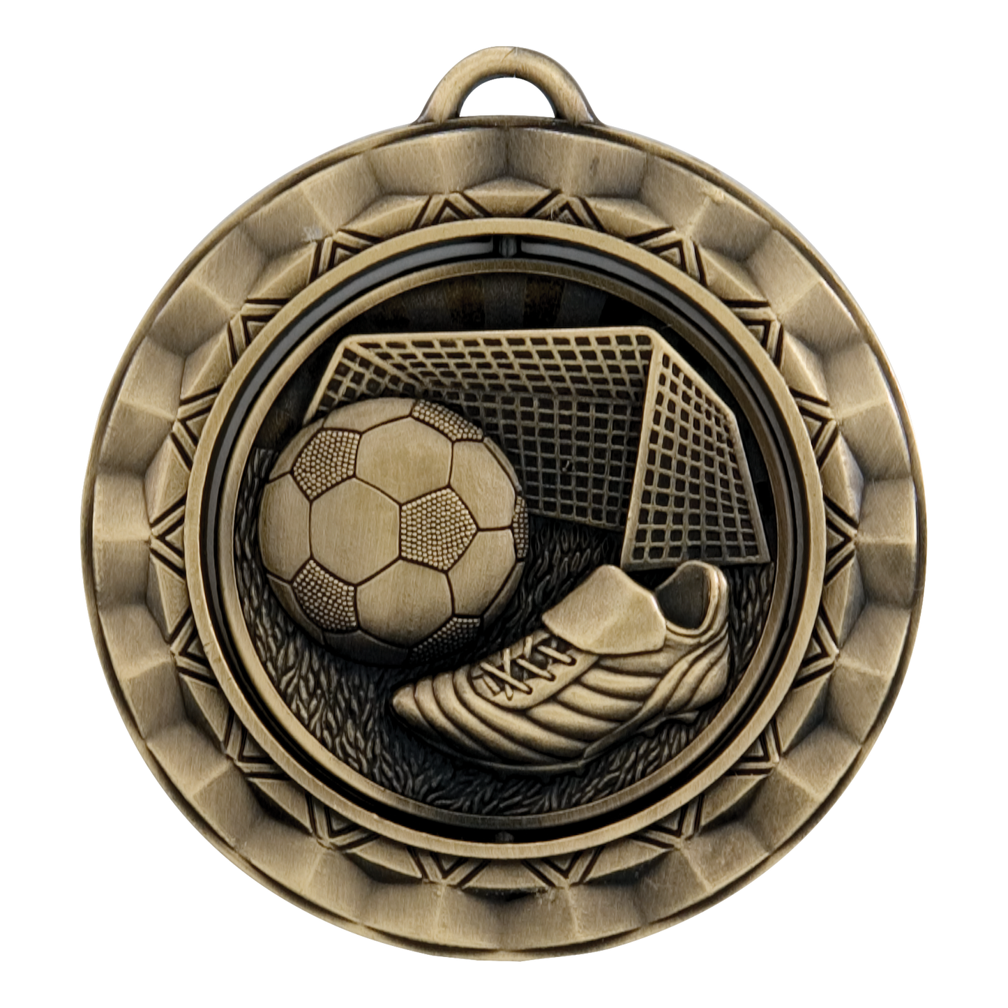 Spinner Soccer Medal 2.375" / Gold