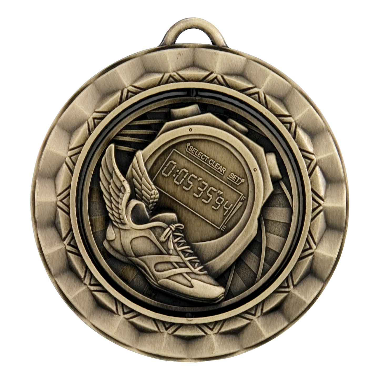 Spinner Track Medal 2.375" / Gold