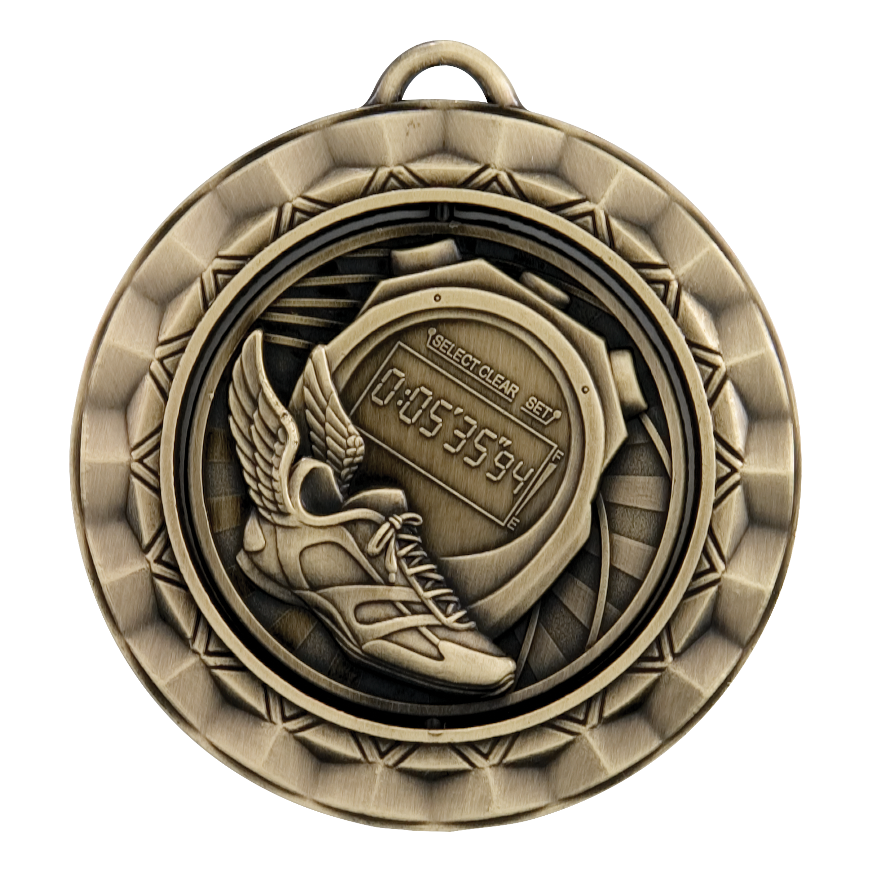 Spinner Track Medal 2.375" / Gold