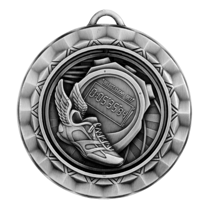 Spinner Track Medal 2.375" / Silver