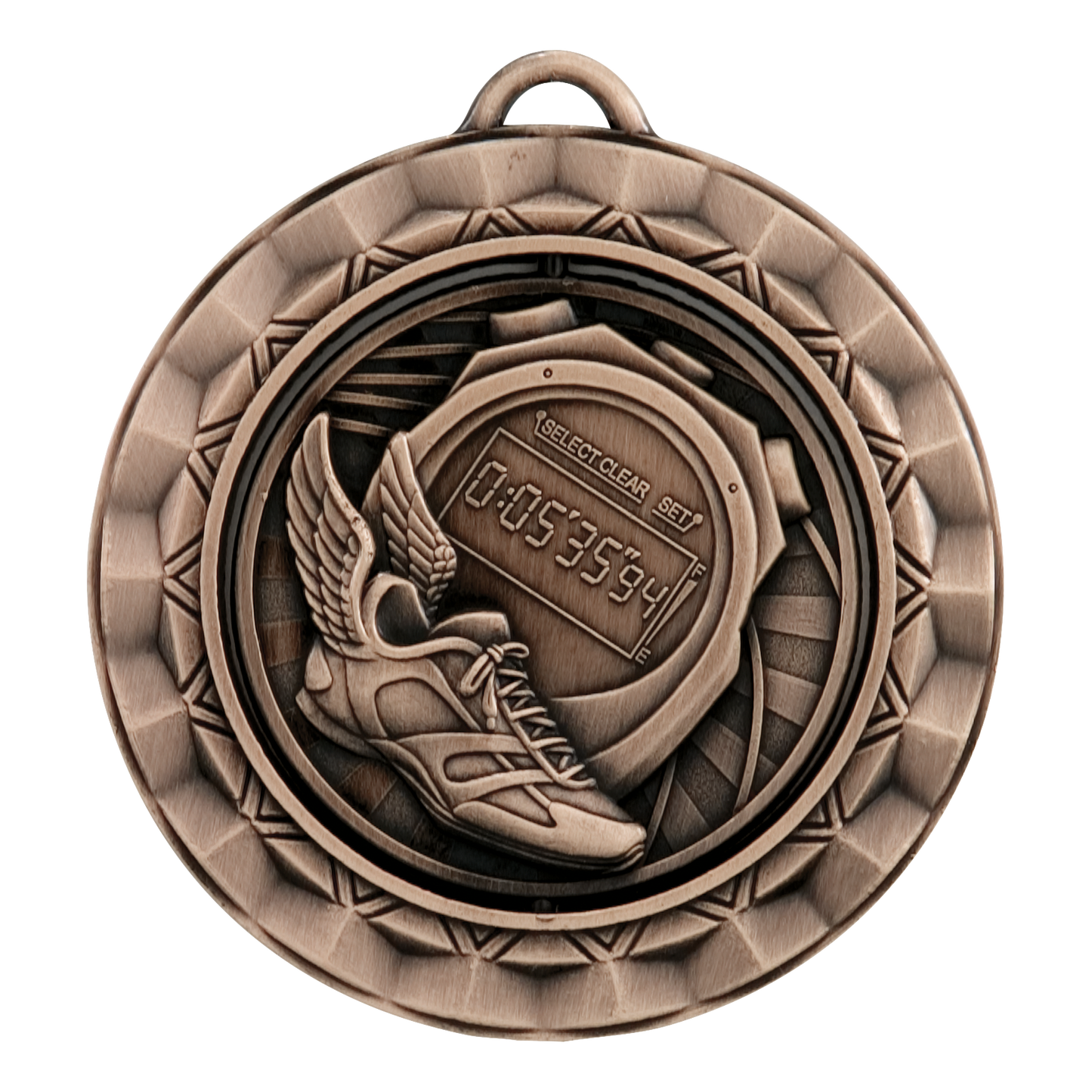 Spinner Track Medal 2.375" / Bronze (Copper Tone)