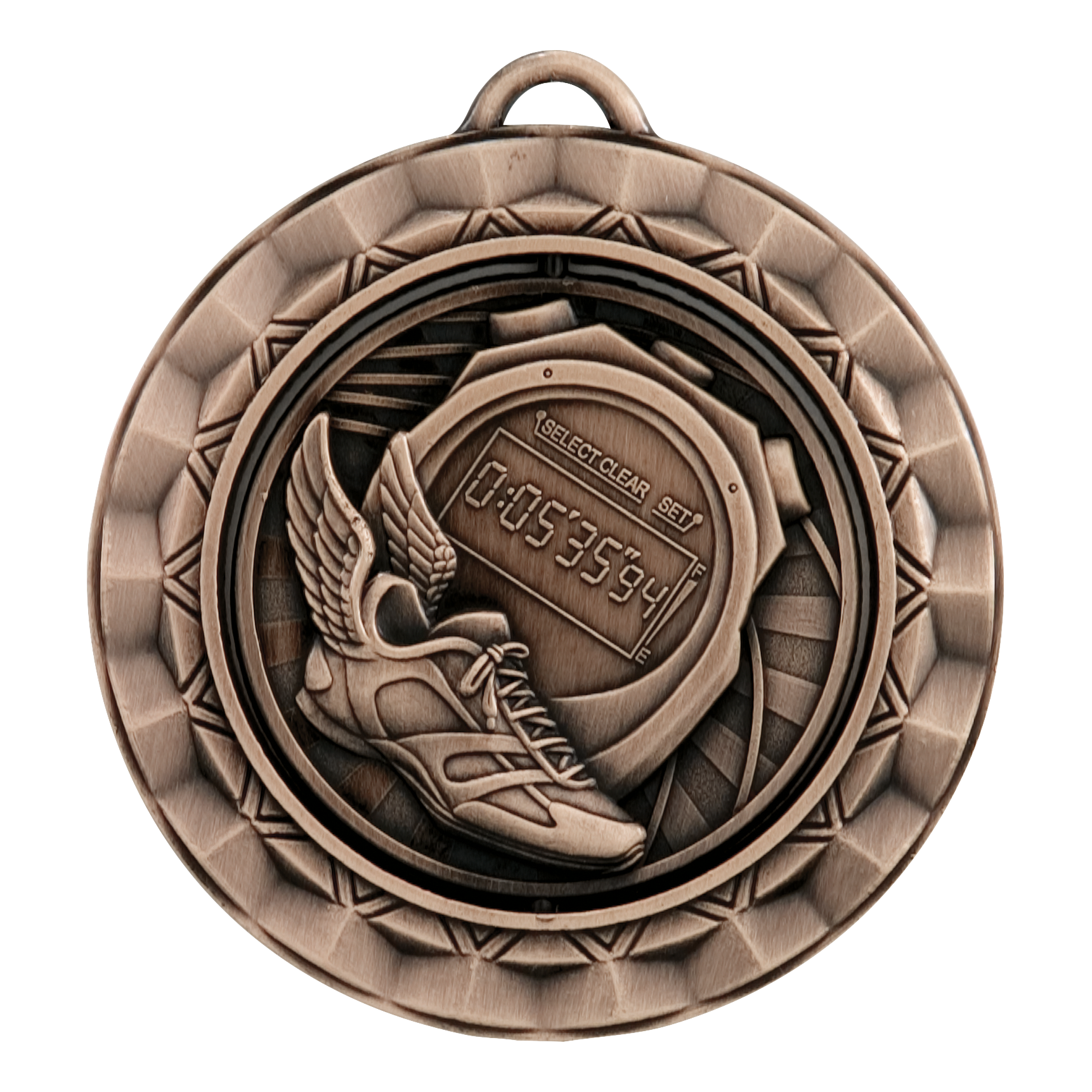 Spinner Track Medal 2.375" / Bronze (Copper Tone)