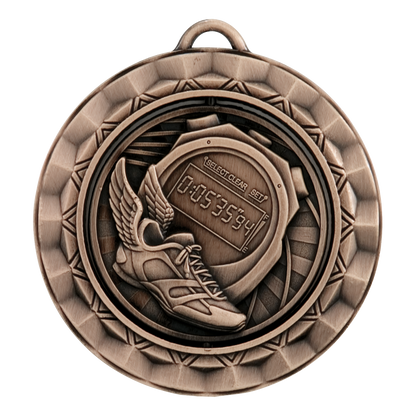 Spinner Track Medal 2.375" / Bronze (Copper Tone)