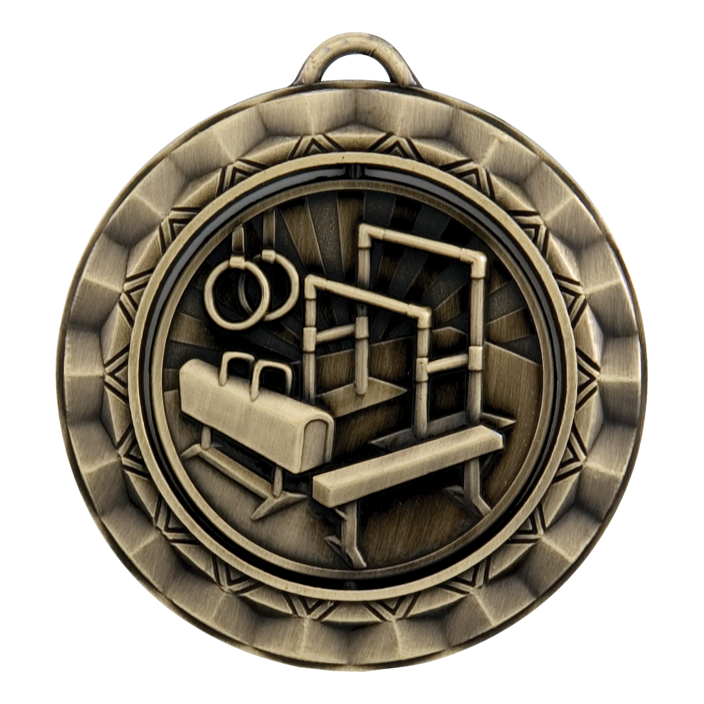 Spinner Gymnastics Medal 2.375" / Gold