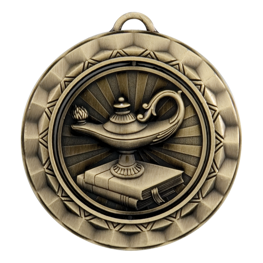Spinner Academic Medal 2.375" / Gold