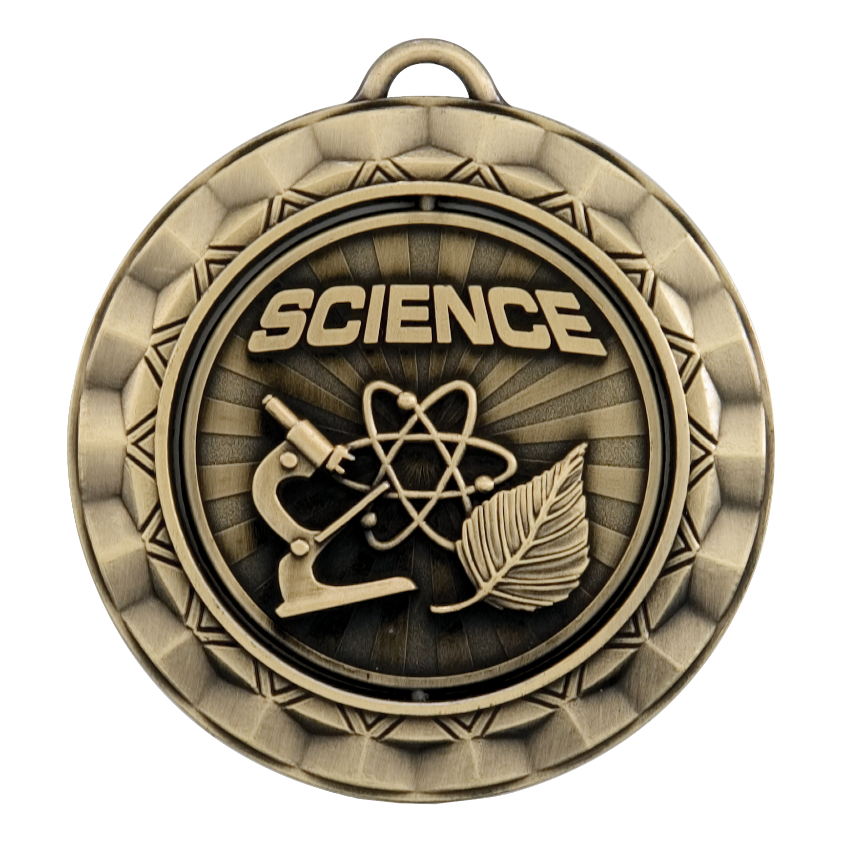 Spinner Science Medal 2.375" / Gold