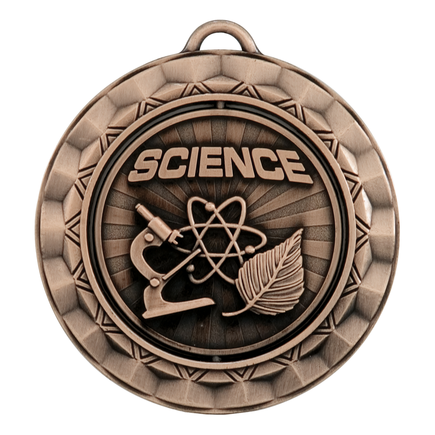 Spinner Science Medal 2.375" / Bronze (Copper Tone)