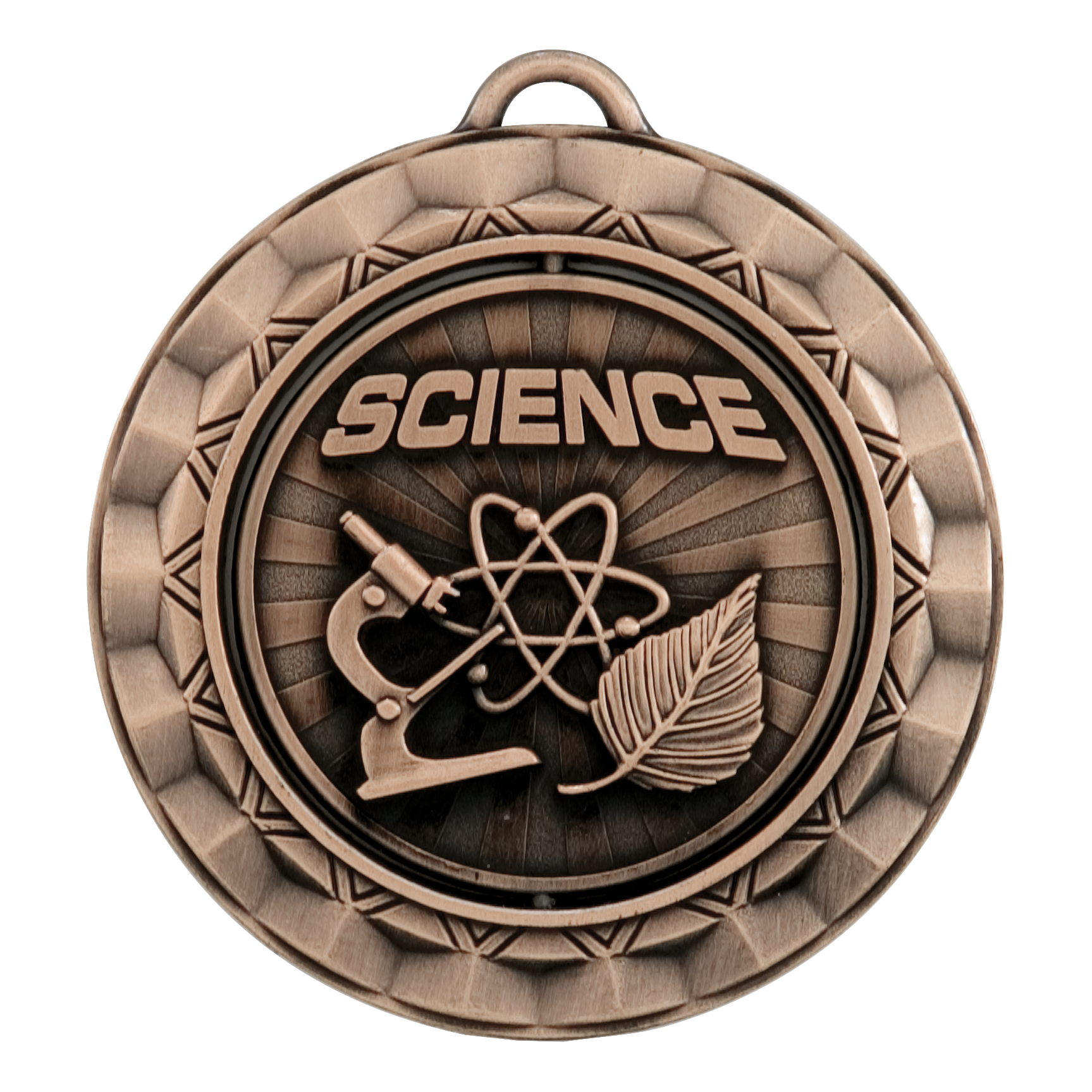 Spinner Science Medal 2.375" / Bronze (Copper Tone)