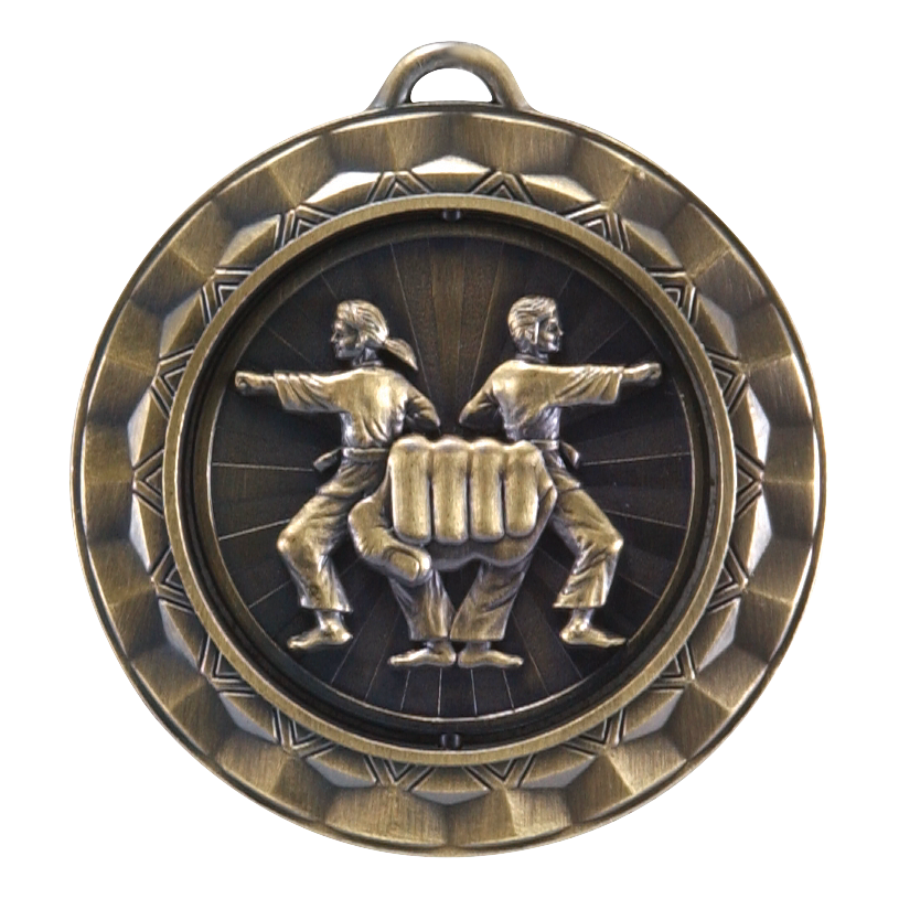 Spinner Martial Arts Medal 2.375" / Gold