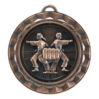 Spinner Martial Arts Medal 2.375" / Bronze (Copper Tone)