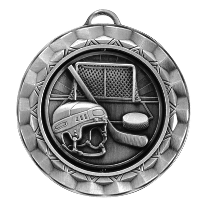 Spinner Hockey Medal 2.375" / Silver