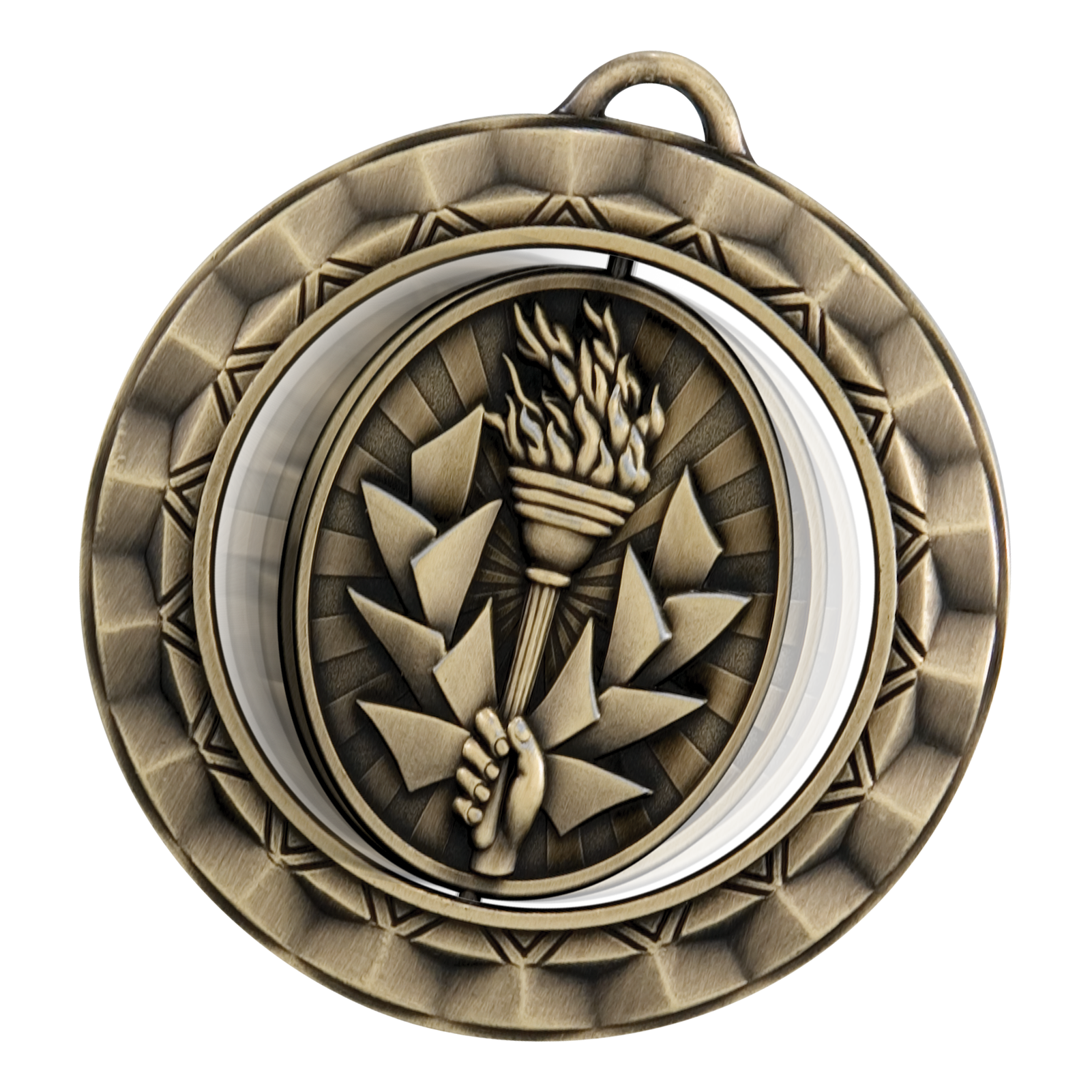 Spinner Victory Medal 2.375" / Gold