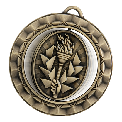 Spinner Victory Medal 2.375" / Gold