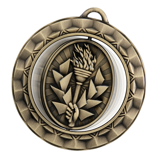 Spinner Victory Medal 2.375" / Gold