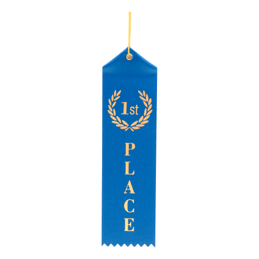 Single Ribbon - 1st Place 8" / Blue