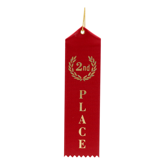 Single Ribbon - 2nd Place 8" / Red