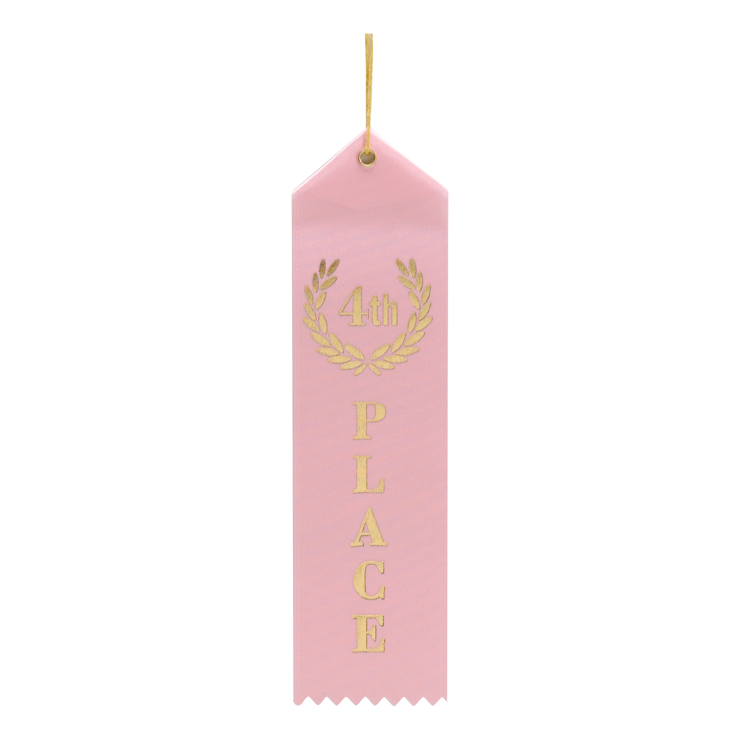 Single Ribbon - 4th Place 8" / Pink