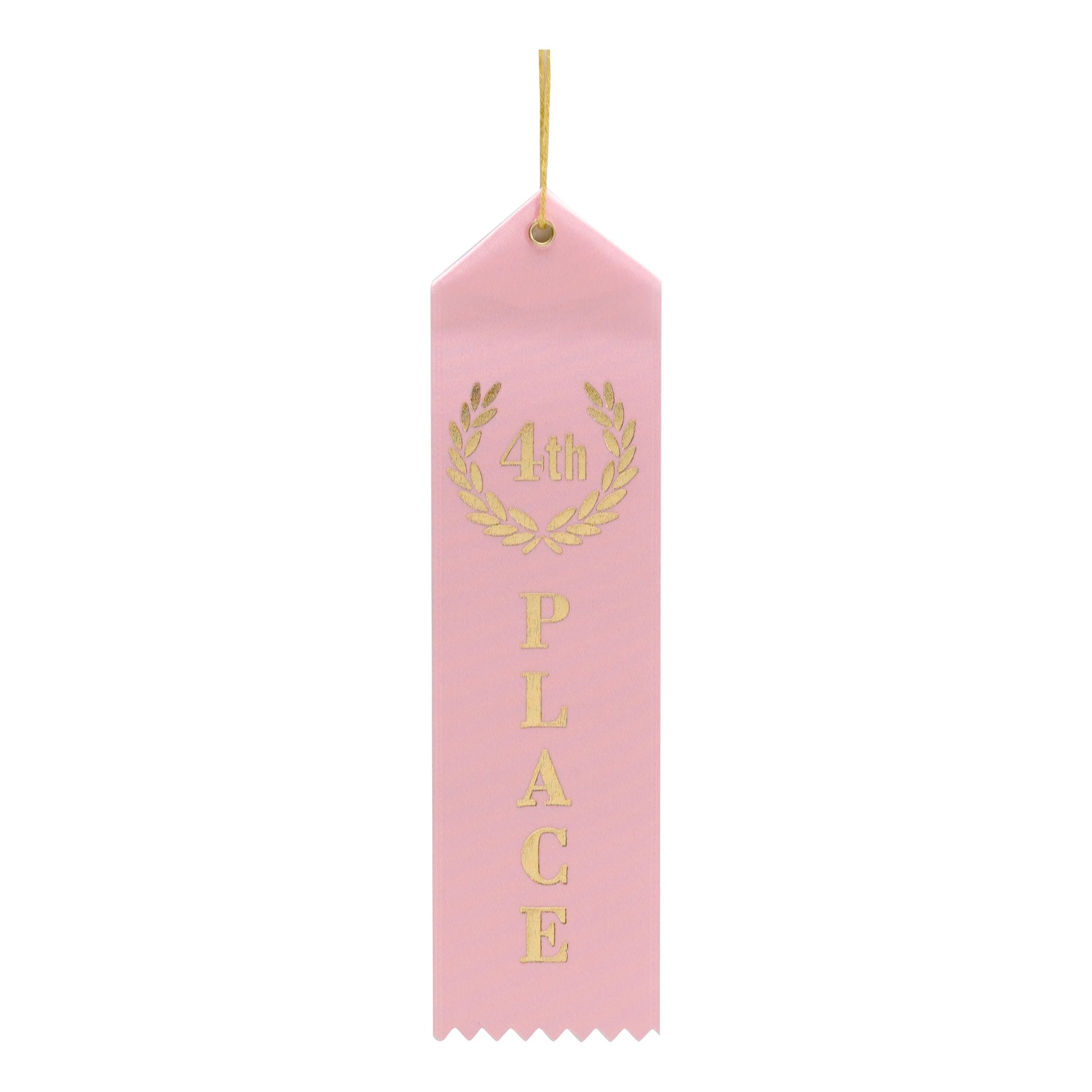 Single Ribbon - 4th Place 8" / Pink