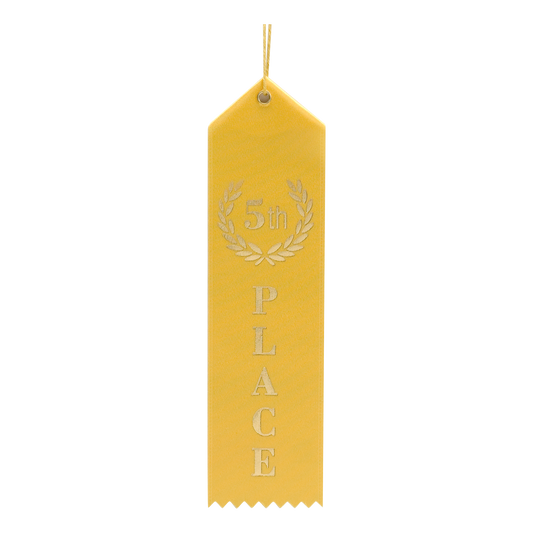Single Ribbon - 5th Place 8" / Yellow