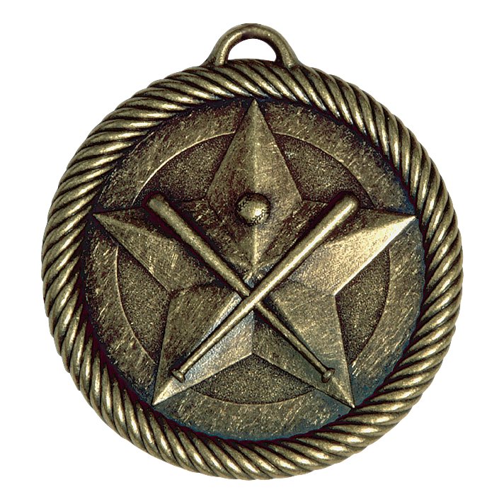 Value Baseball Medal 2" / Gold