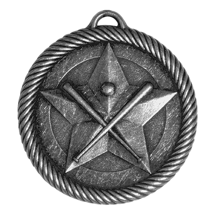 Value Baseball Medal 2" / Silver