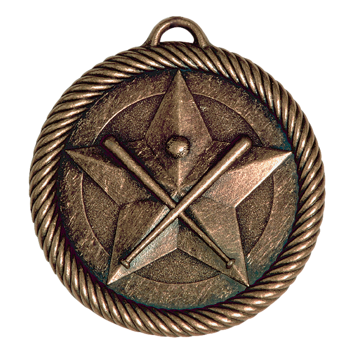 Value Baseball Medal 2" / Bronze (Copper Tone)