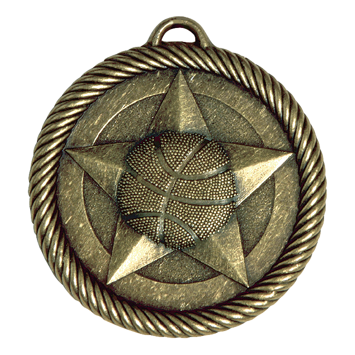 Value Basketball Medal 2" / Gold