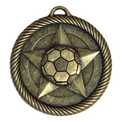 Value Soccer Medal 2" / Gold