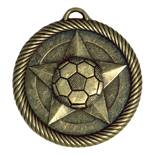 Value Soccer Medal 2" / Gold