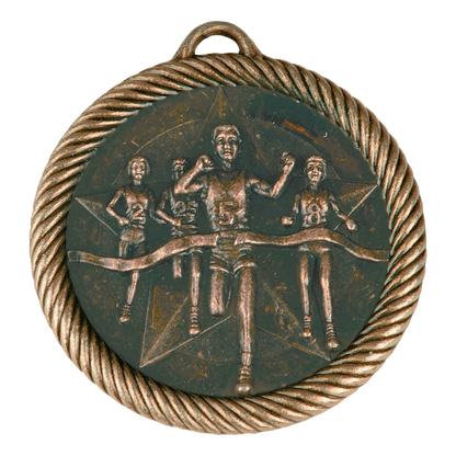 Value Cross Country Medal 2" / Bronze (Copper Tone)