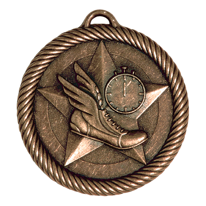 Value Track Medal 2" / Bronze (Copper Tone)
