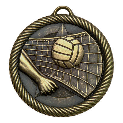 Value Volleyball Medal 2" / Gold