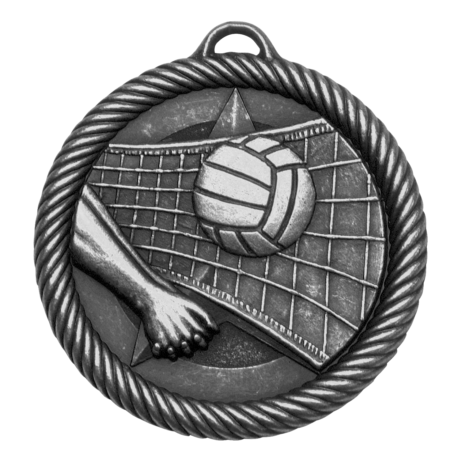 Value Volleyball Medal 2" / Silver