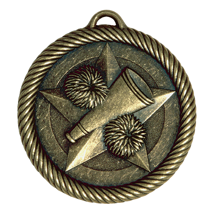 Value Cheerleader Medal 2" / Gold