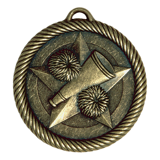 Value Cheerleader Medal 2" / Gold