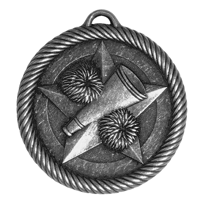 Value Cheerleader Medal 2" / Silver