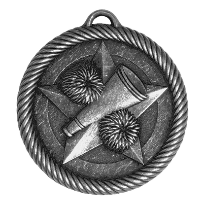 Value Cheerleader Medal 2" / Silver