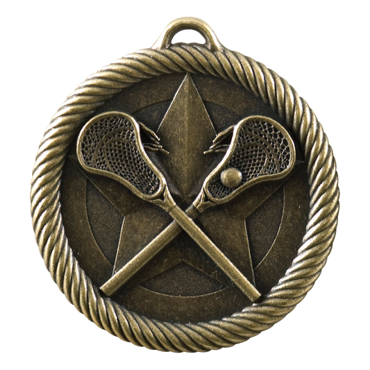 Value Lacrosse Medal 2" / Gold