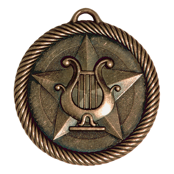 Value Music Medal 2" / Bronze (Copper Tone)