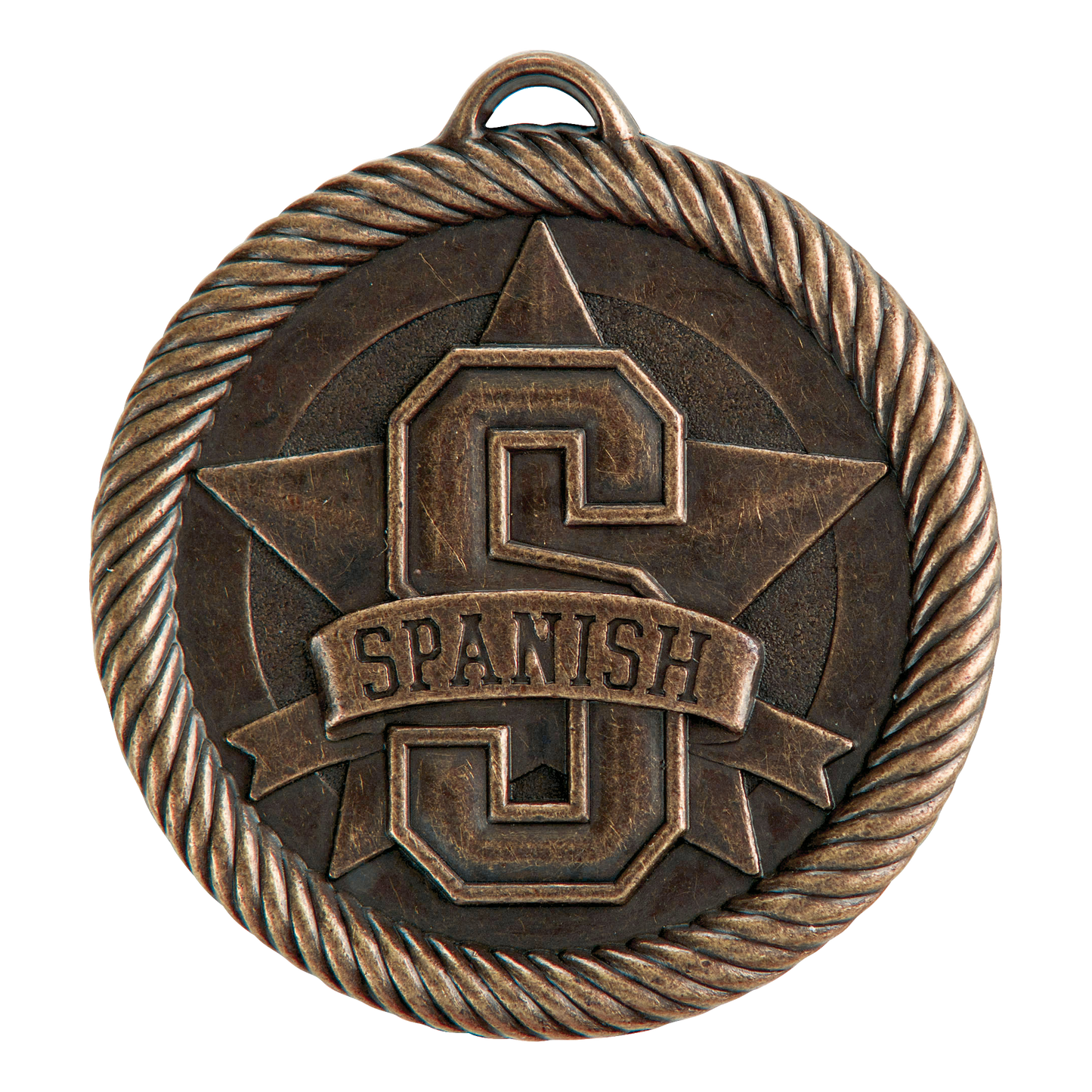 Value Spanish Medal 2" / Bronze (Copper Tone)