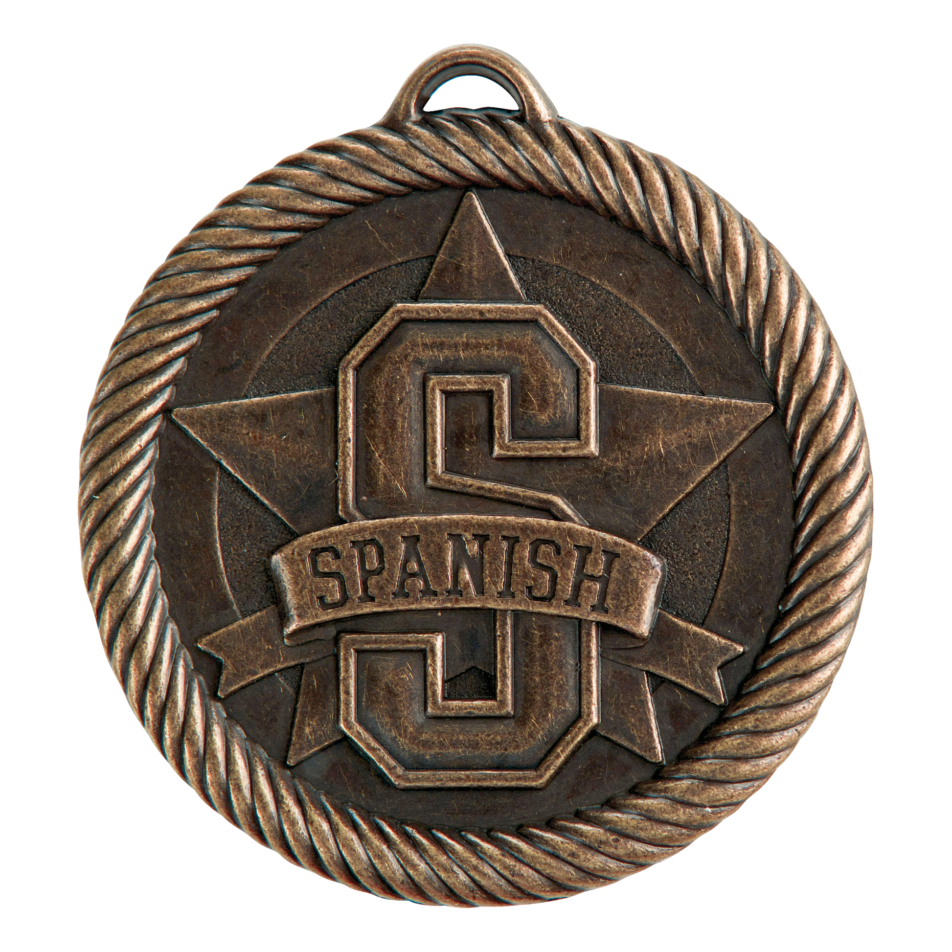 Value Spanish Medal 2" / Bronze (Copper Tone)