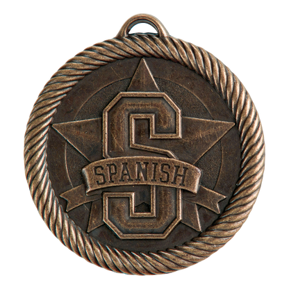 Value Spanish Medal 2" / Bronze (Copper Tone)