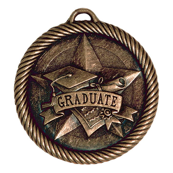 Value Graduate Medal 2" / Bronze (Copper Tone)
