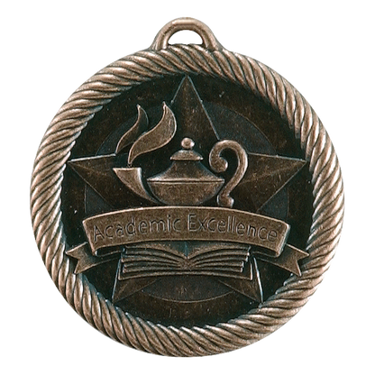 Value Academic Excellence Medal 2" / Bronze (Copper Tone)