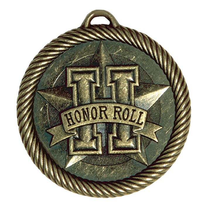 Value Honor Roll Medal 2" / Gold