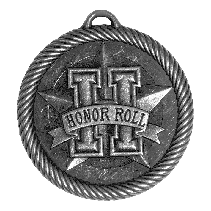 Value Honor Roll Medal 2" / Silver