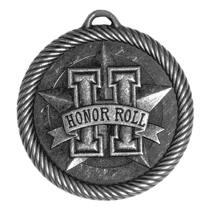 Value Honor Roll Medal 2" / Silver