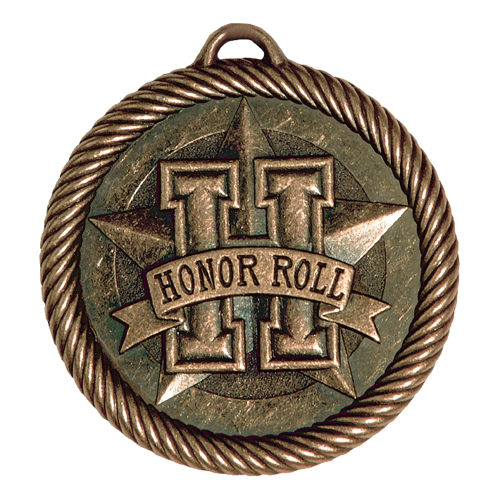 Value Honor Roll Medal 2" / Bronze (Copper Tone)