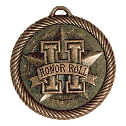 Value Honor Roll Medal 2" / Bronze (Copper Tone)